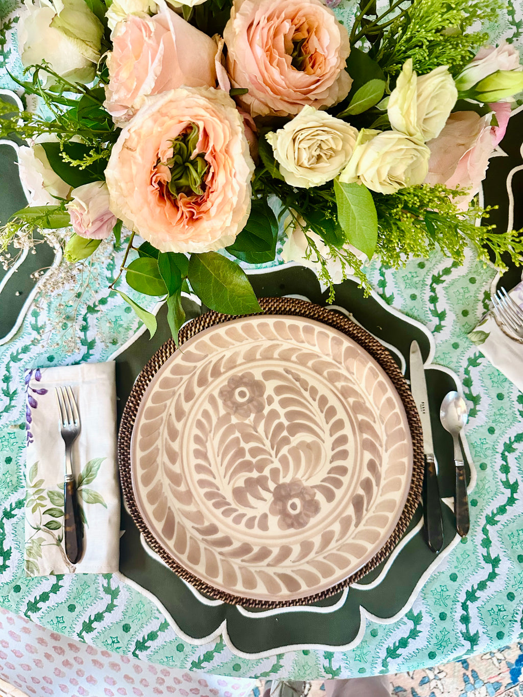 Taupe Large Dinner Plate