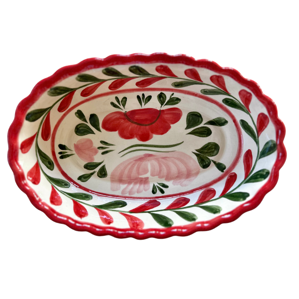 Amapola Large Scalloped Dish