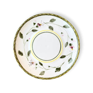 Olive floral dinner plate