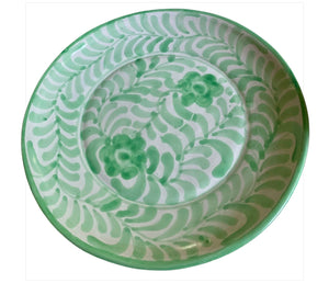 Hayley Light Green Large Dinner Plate
